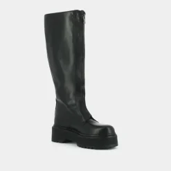 Bottines à plateformes et fermetures frontales