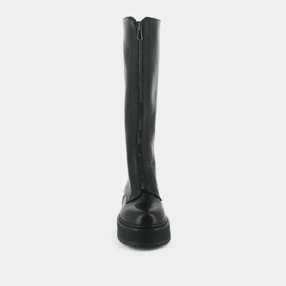 Bottines à plateformes et fermetures frontales