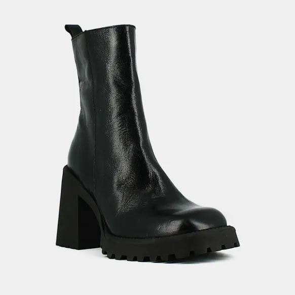 Bottines à semelles crantées et bouts ca...