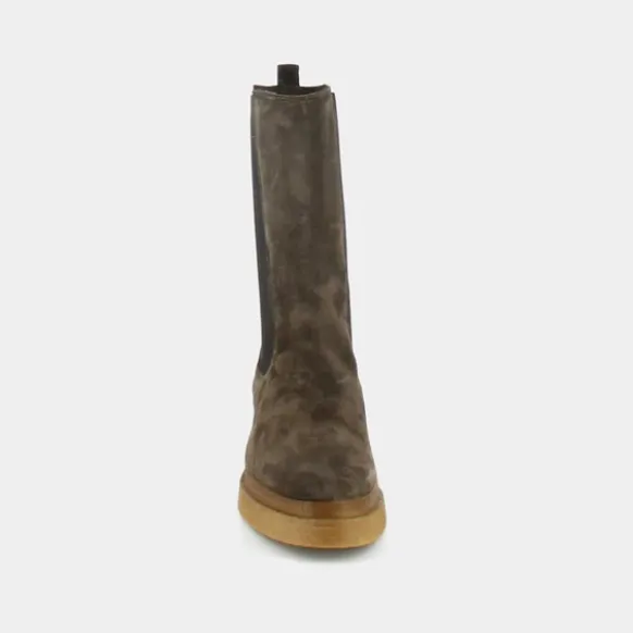 Bottines à semelles épaisses et élastiques