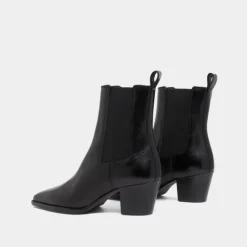 Bottines à talons biseautés et bouts poi...