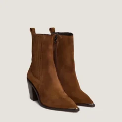 Bottines à talons et à fronces