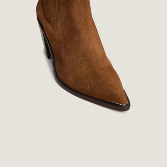 Bottines à talons et à fronces