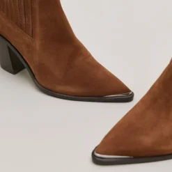Bottines à talons et à fronces