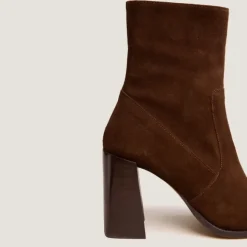 Bottines à talons et bouts carrés