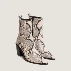 Bottines à talons et fronces