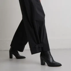 Bottines à talons et élastiques