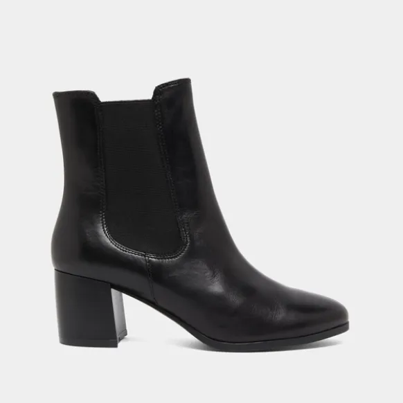 Bottines à talons et élastiques