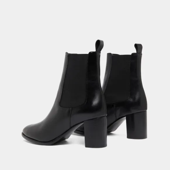 Bottines à talons et élastiques