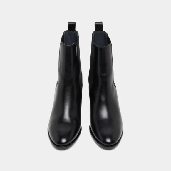 Bottines à talons et élastiques