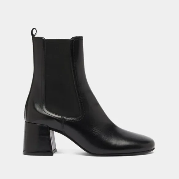 Bottines à talons et élastiques