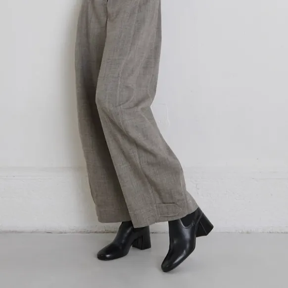 Bottines à talons et élastiques