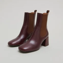 Bottines à talons et élastiques