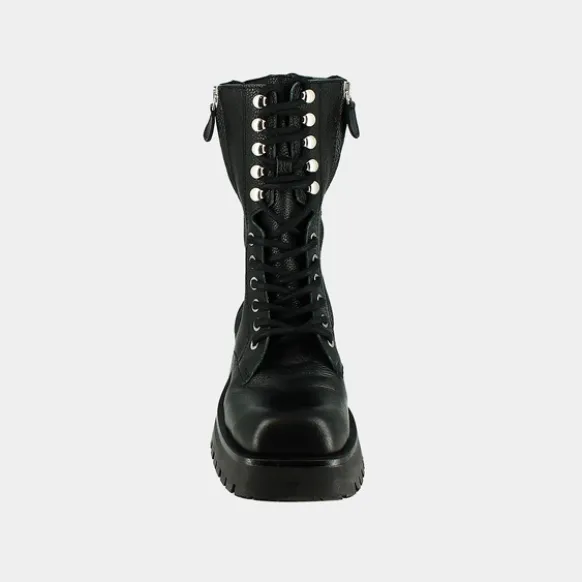 Bottines rangers à lacets, zips et bouts...