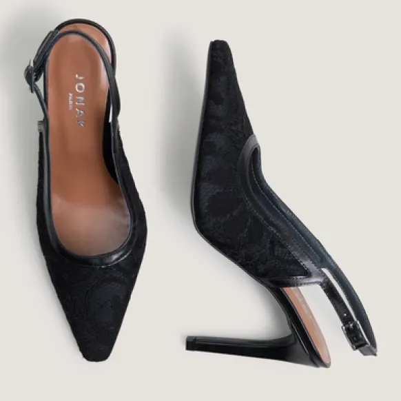 Escarpins slingbacks à bouts pointus