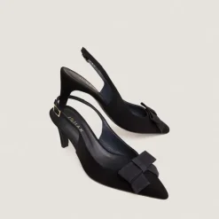 Escarpins slingbacks à détail avant