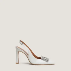 Escarpins slingbacks ornés de strass