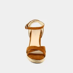 Espadrilles à talons hauts et brides