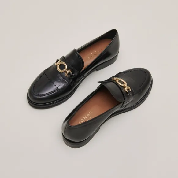 Mocassins à boucles dorées