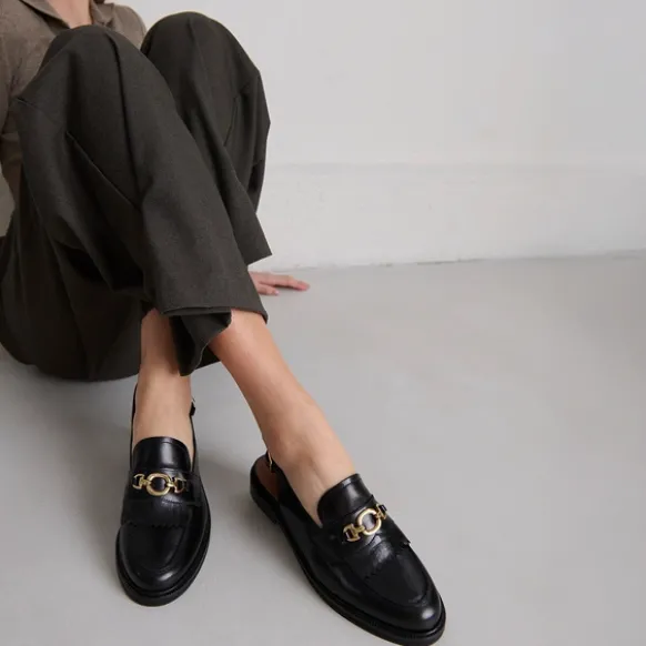 Mocassins à bouts arrières ouverts