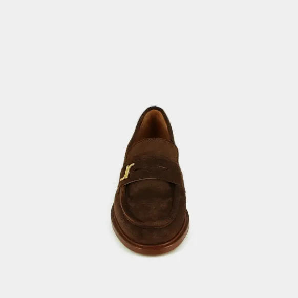 Mocassins à bouts ronds et monogrammes