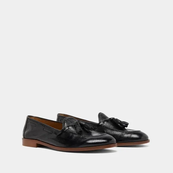 Mocassins à bouts ronds et pompons
