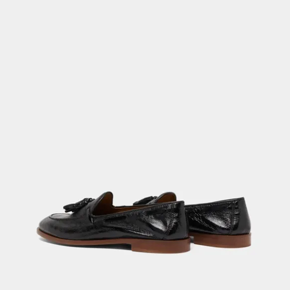 Mocassins à bouts ronds et pompons