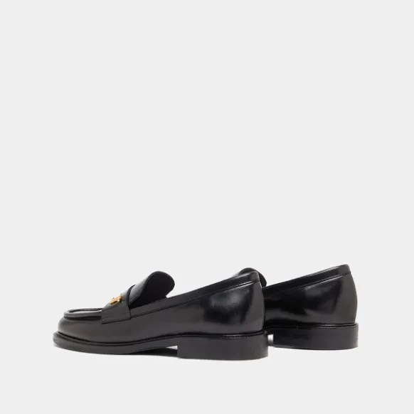 Mocassins à bouts ronds et monogrammes