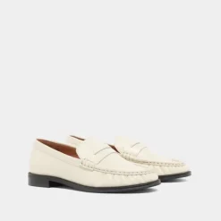 Mocassins à bouts ronds et froncés
