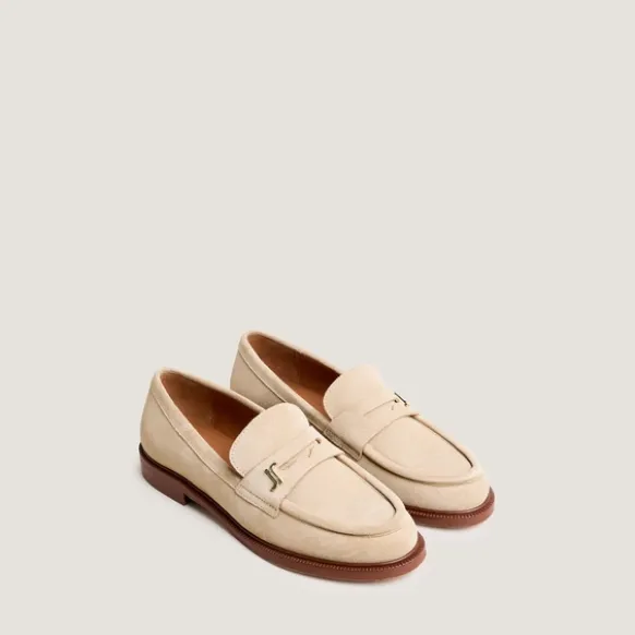 Mocassins à bouts ronds et monogrammes