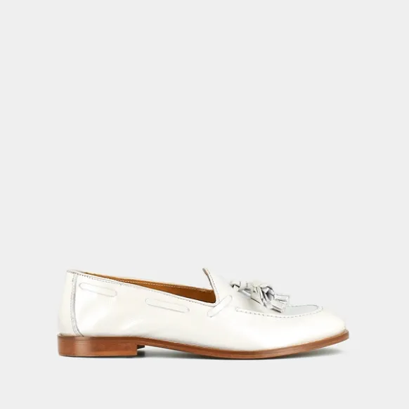 Mocassins à bouts ronds et pompons