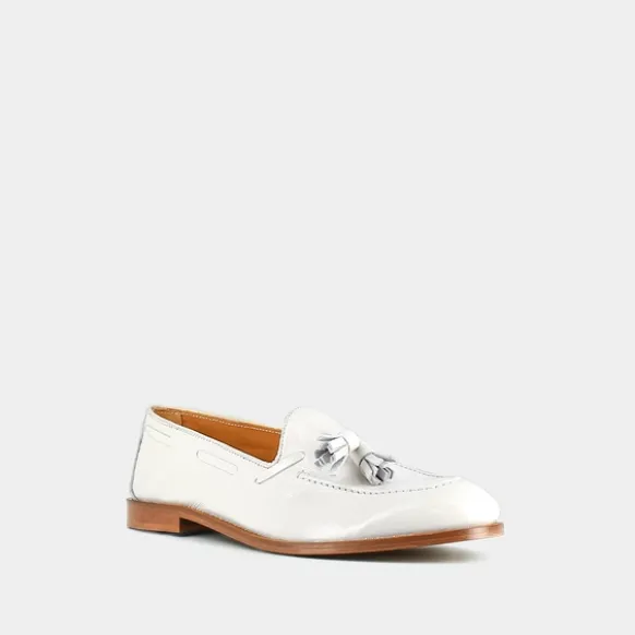 Mocassins à bouts ronds et pompons