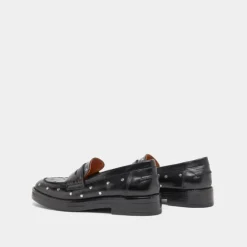 Mocassins à détails argentés