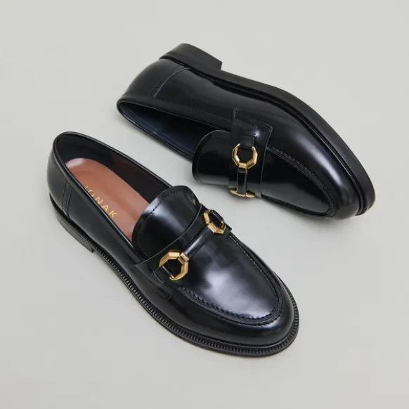 Mocassins à mors dorés