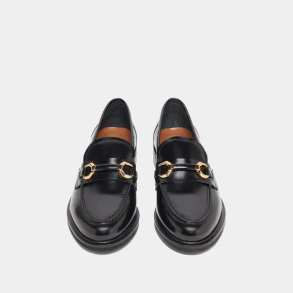 Mocassins à mors dorés