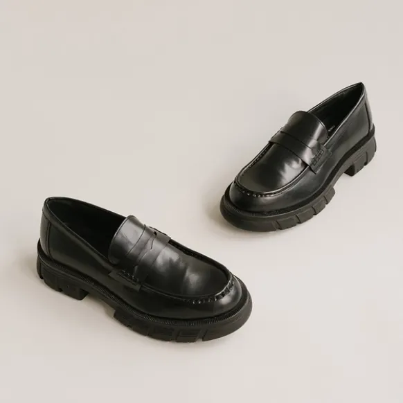 Mocassins à semelles crantées