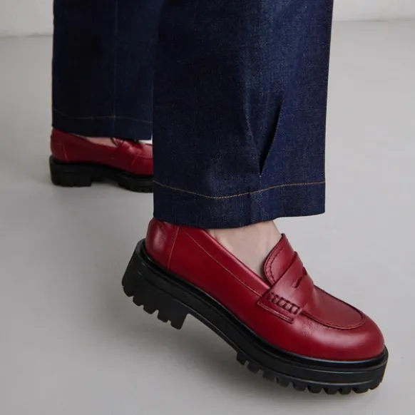 Mocassins à semelles crantées