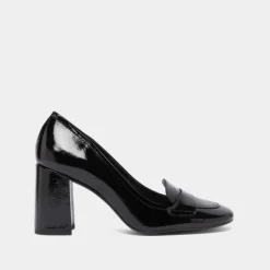 Mocassins à talons et bouts carrés