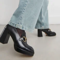 Mocassins à talons et mors