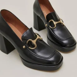 Mocassins à talons et mors