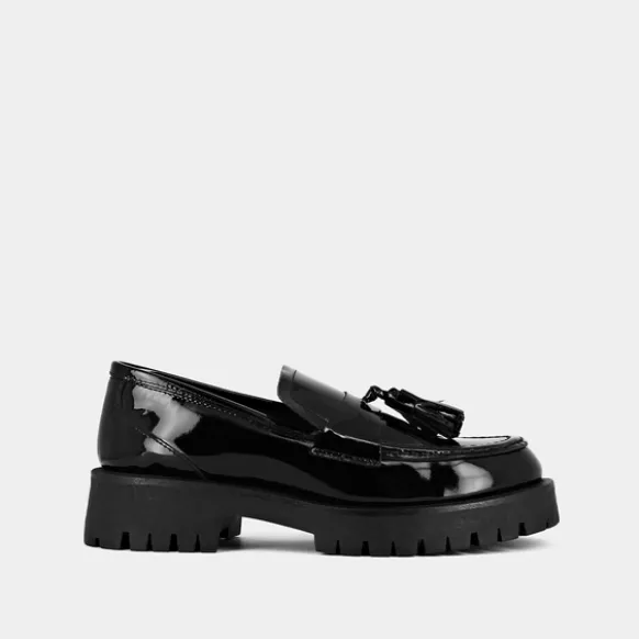 Mocassins à talons plats