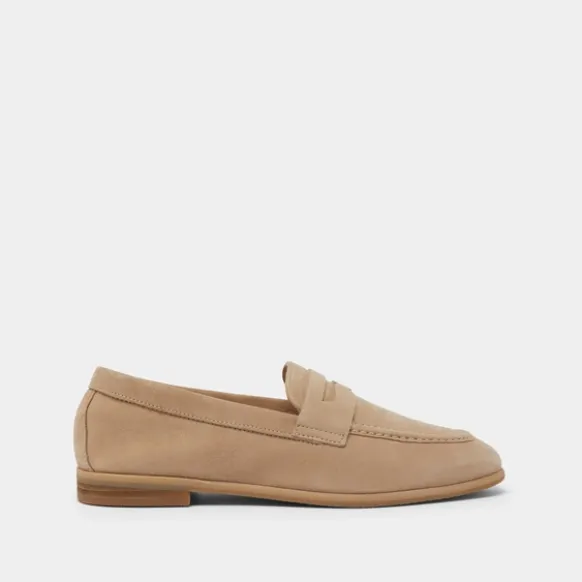 Mocassins à talons plats et bouts arrond...