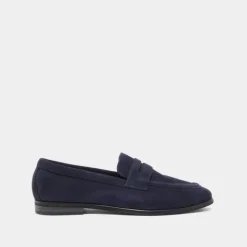 Mocassins à talons plats et bouts arrond...