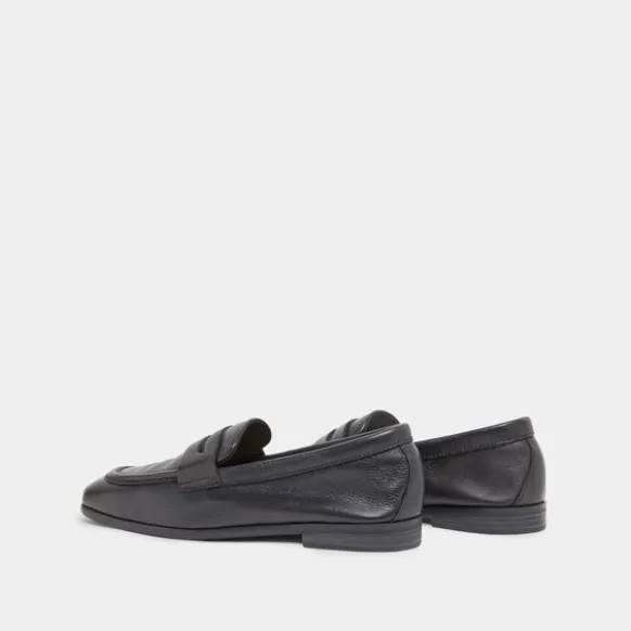 Mocassins à talons plats et bouts arrond...