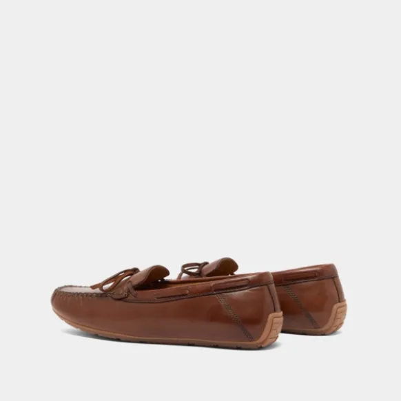 Mocassins froncés à lacets