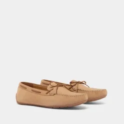 Mocassins froncés à lacets