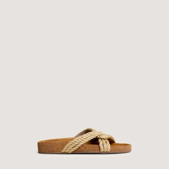 Mules à brides entrecroisées