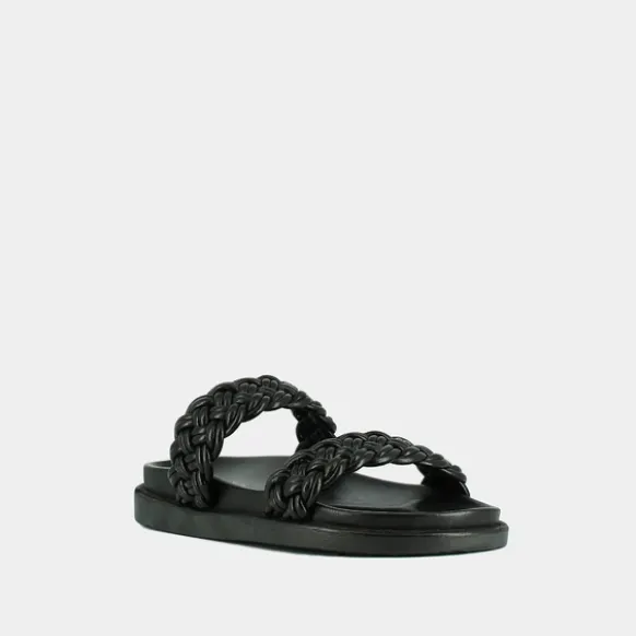 Mules à brides entrelacées