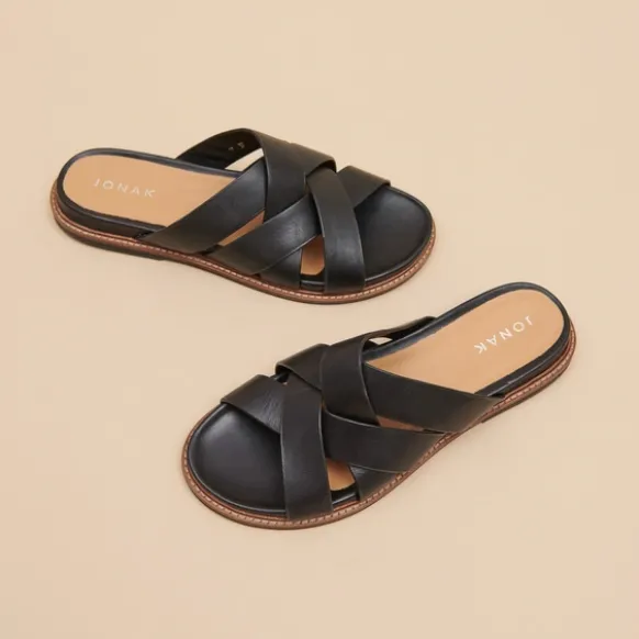 Mules à brides larges