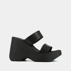 Mules compensées à brides